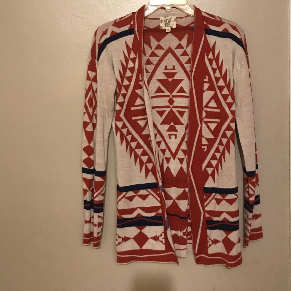 Tribal print cardigan