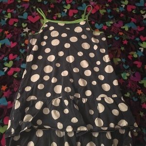 A blue and white dress