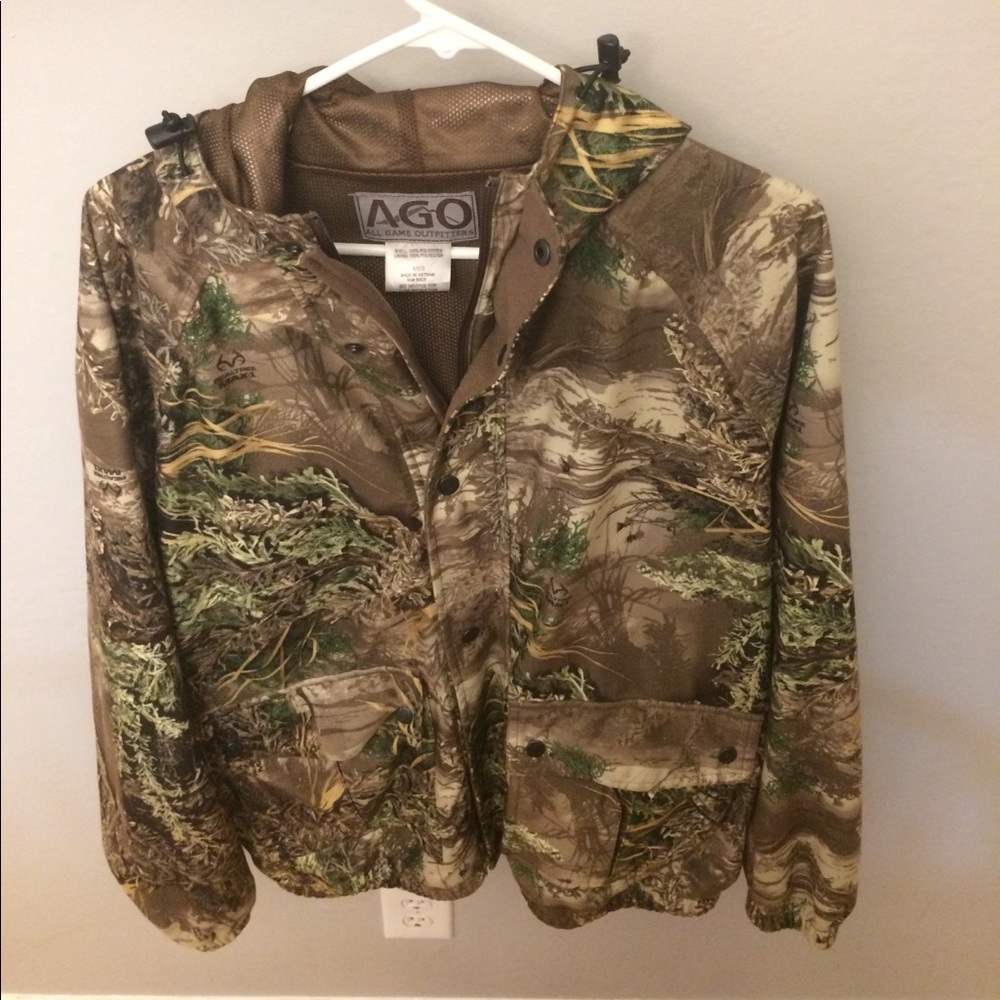 Camo rain jacket