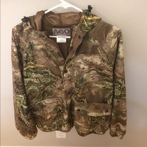 Camo rain jacket