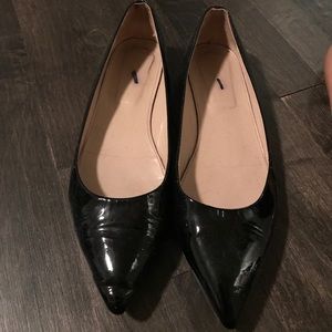 Jcrew patent leather pointed toe flats
