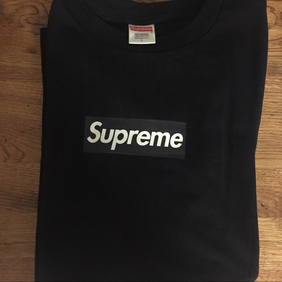 Supreme Box Logo Tee DOUBLE BLACK - Picture 5 of 5