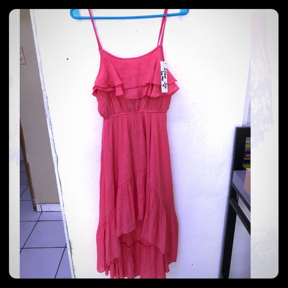 Coral casual dress 🍂