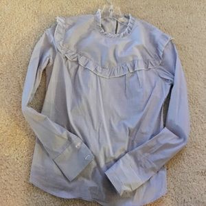Ruffle yoke blouse