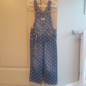Girls Oshkosh B Gosh Polka Dot Overalls size 4T