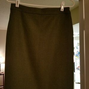 JCrew No. 2 hunter green pencil skirt