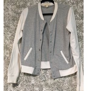 Grey Bomber Jacket