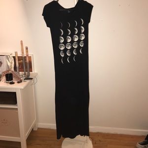 Forever21 moon maxi dress double side slits