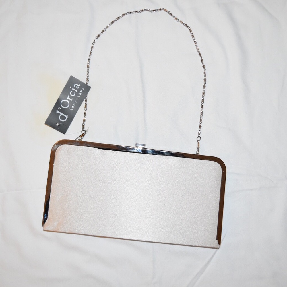 Silver Box Clutch Purse