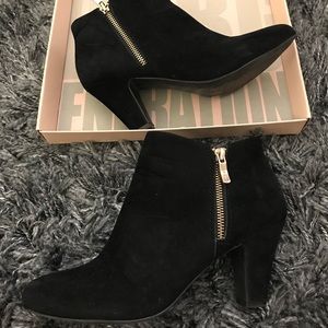 BCBG Black Suede booties