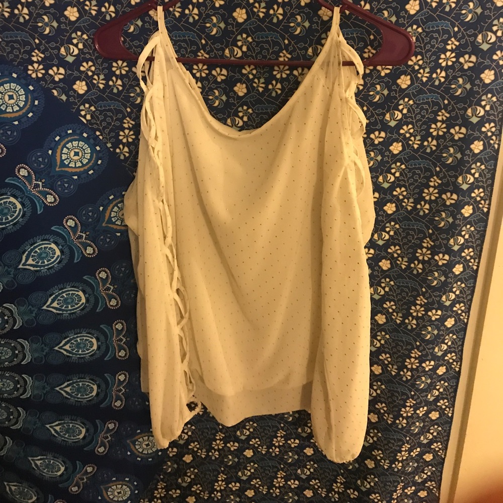 Sheer long sleeve shirt