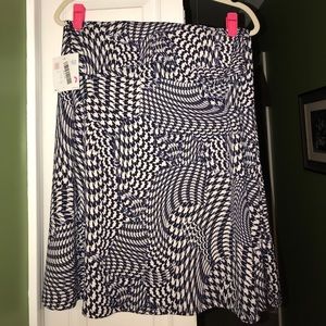 NWT XL Houndstooth Azure Skirt