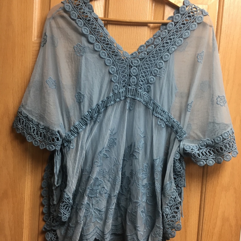 Scandal sheer boho top - made in Italy