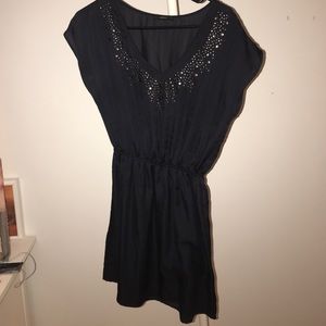 Nordstrom navy blue dress with studs