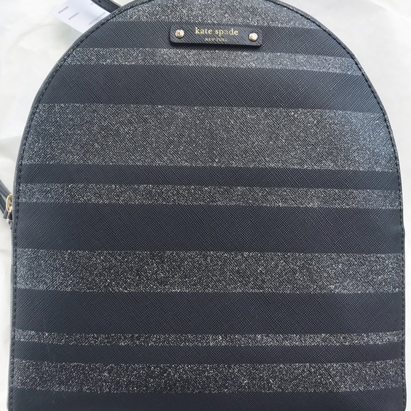 Kate Spade Haven Lane sammi packback stripe black - Picture 6 of 7