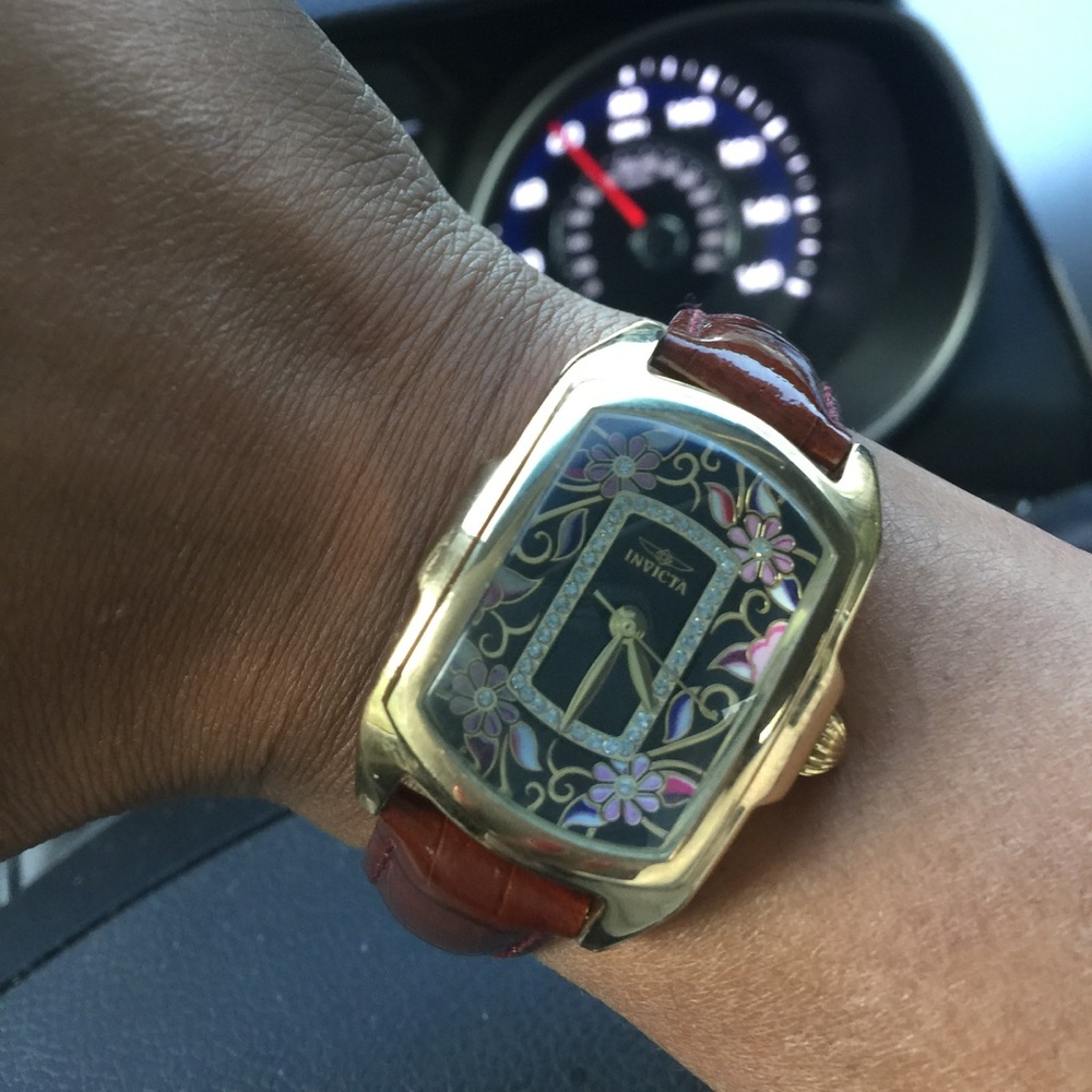 Women's Leather Invicta Watch