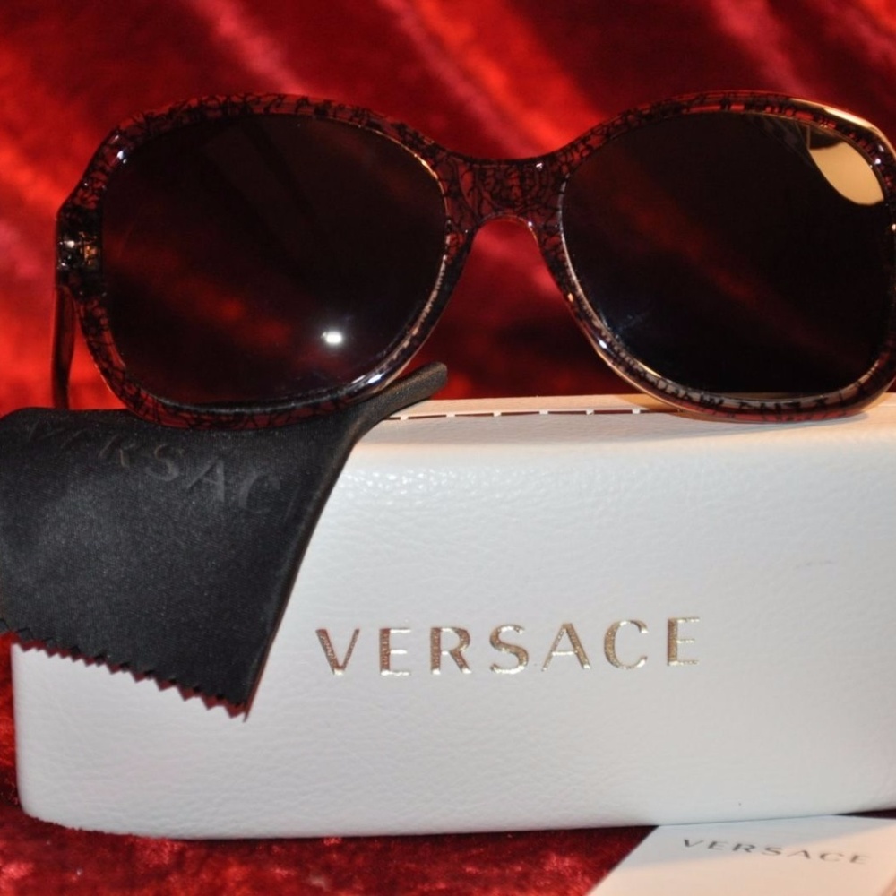 Authentic Versace Transparent Black Sunglasses - image 8