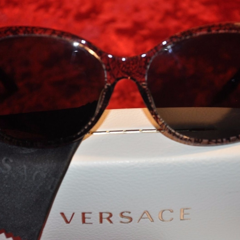 Authentic Versace Transparent Black Sunglasses - image 3
