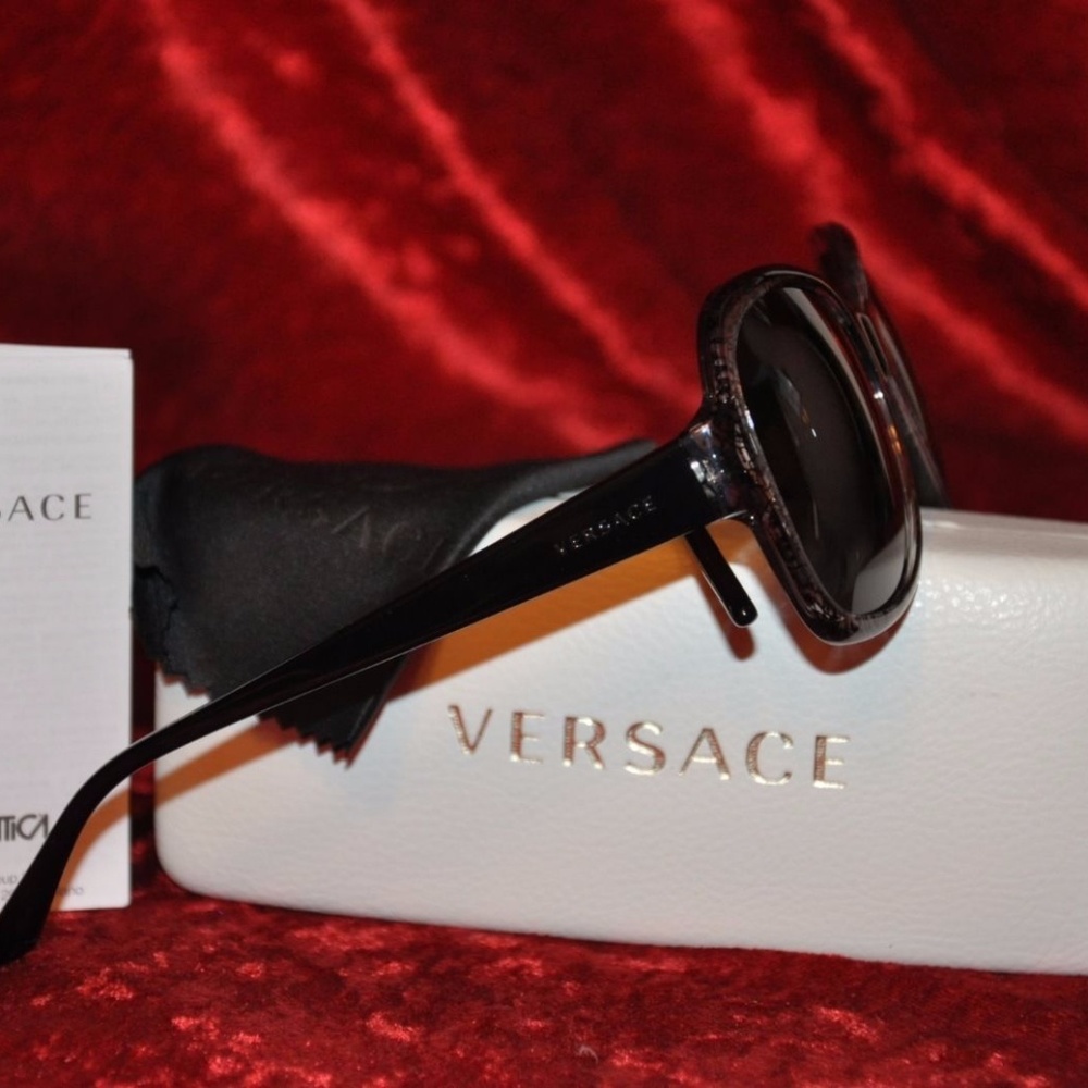 Authentic Versace Transparent Black Sunglasses - image 2