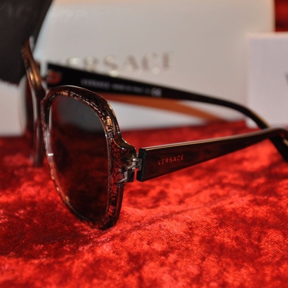 Authentic Versace Transparent Black Sunglasses main image 8