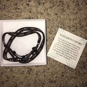 Nakamol Flinn Beaded Metal Wrap Bracelet