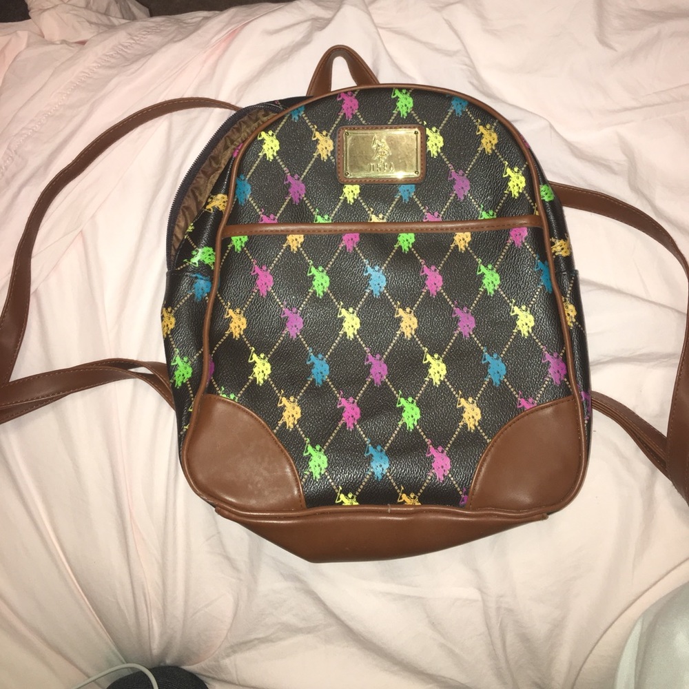 Polo mini leather backpack