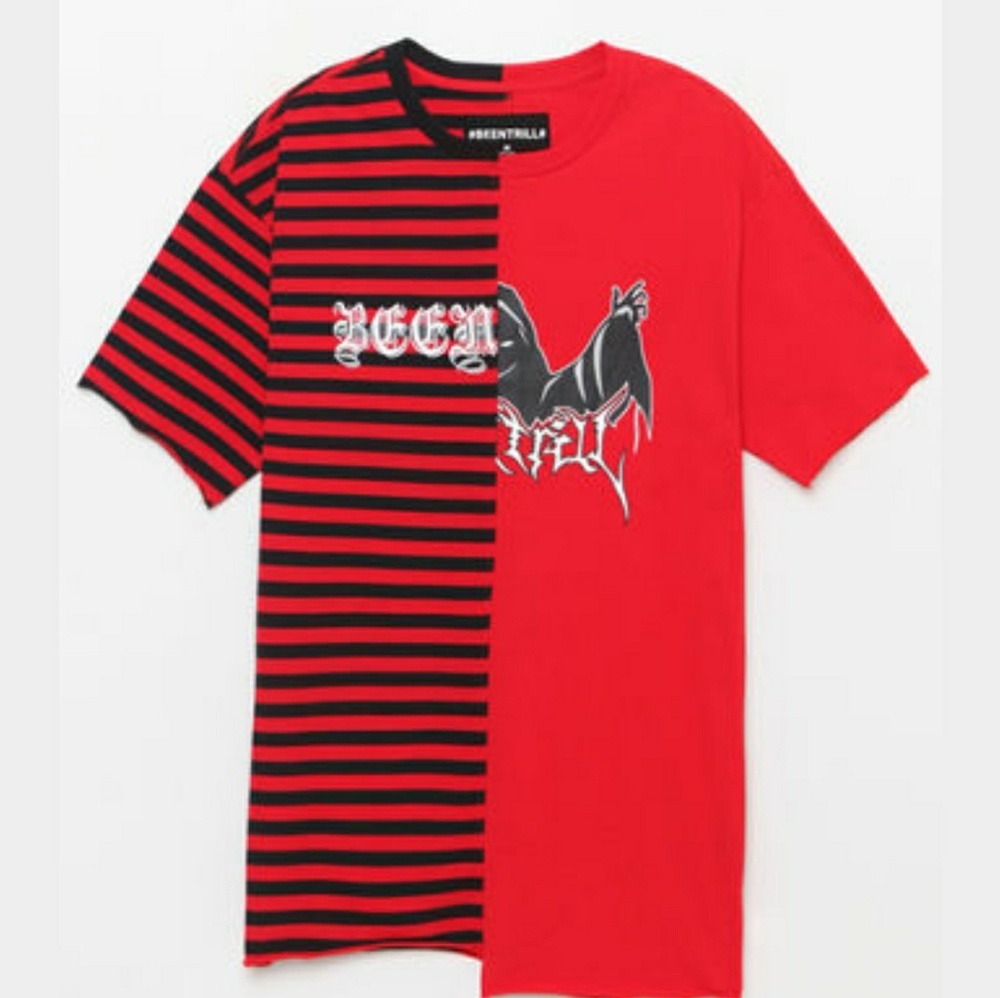 #BEENTRILL# Split Graphic Tee