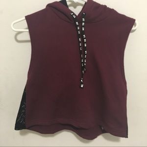 Maroon sweater tank top