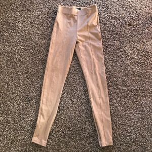 Forever 21 tan suede-ish tight pants