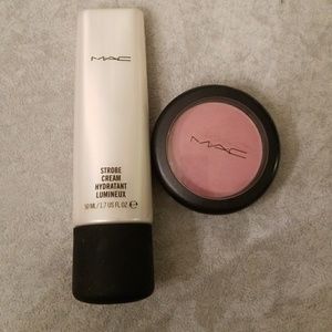 MAC strobe cream and blush