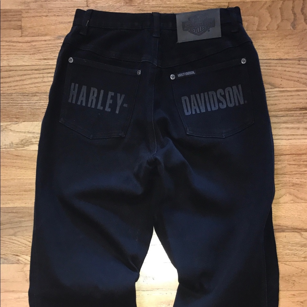 Harley Davidson high waisted black jeans women’s 4
