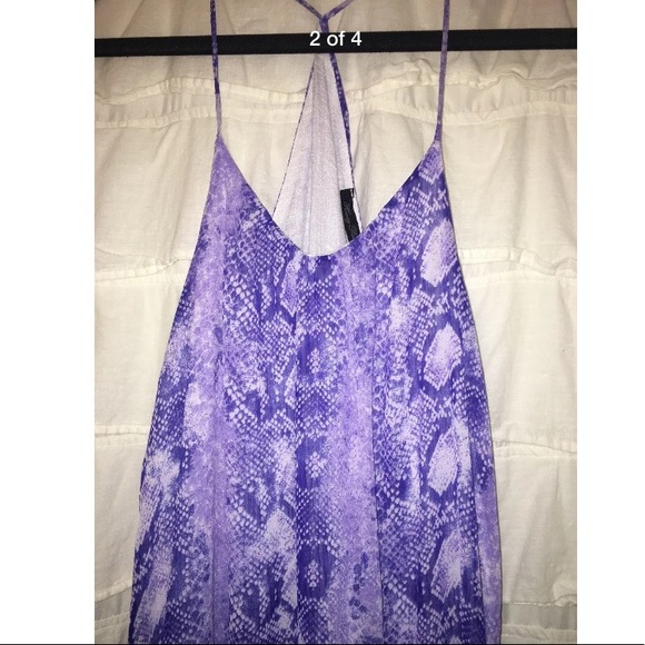 Nordstrom Honey Punch Purple Snake Maxi Dress - Picture 2 of 4