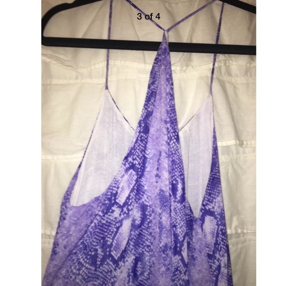 Nordstrom Honey Punch Purple Snake Maxi Dress - Picture 3 of 4