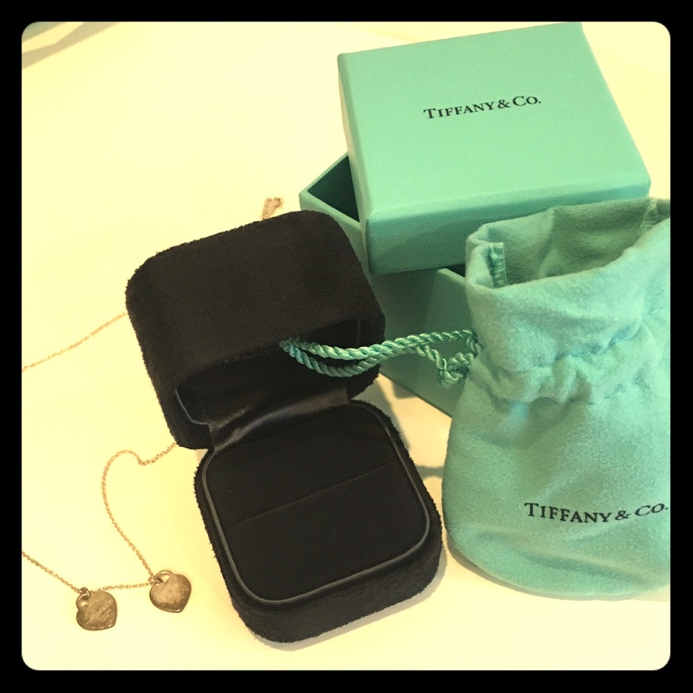 Tiffany & Co silver chain with boxes and bag