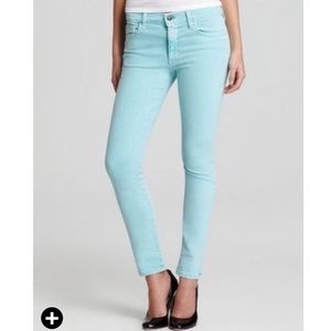 Joes straight ankle 27 AQUA, 5 pocket, zip fly