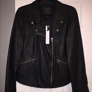 Sanctuary leather moto jacket