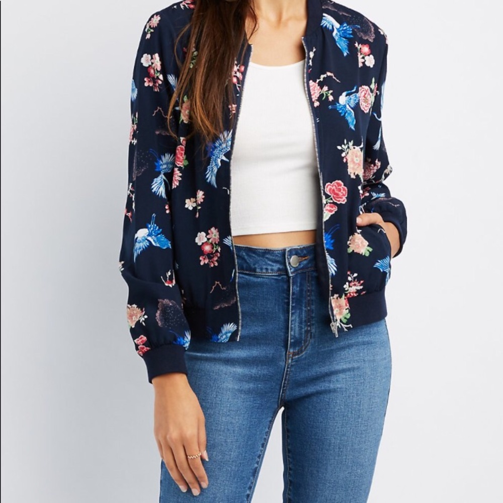 Charlotte Russe bomber jacket. New with tags!!!