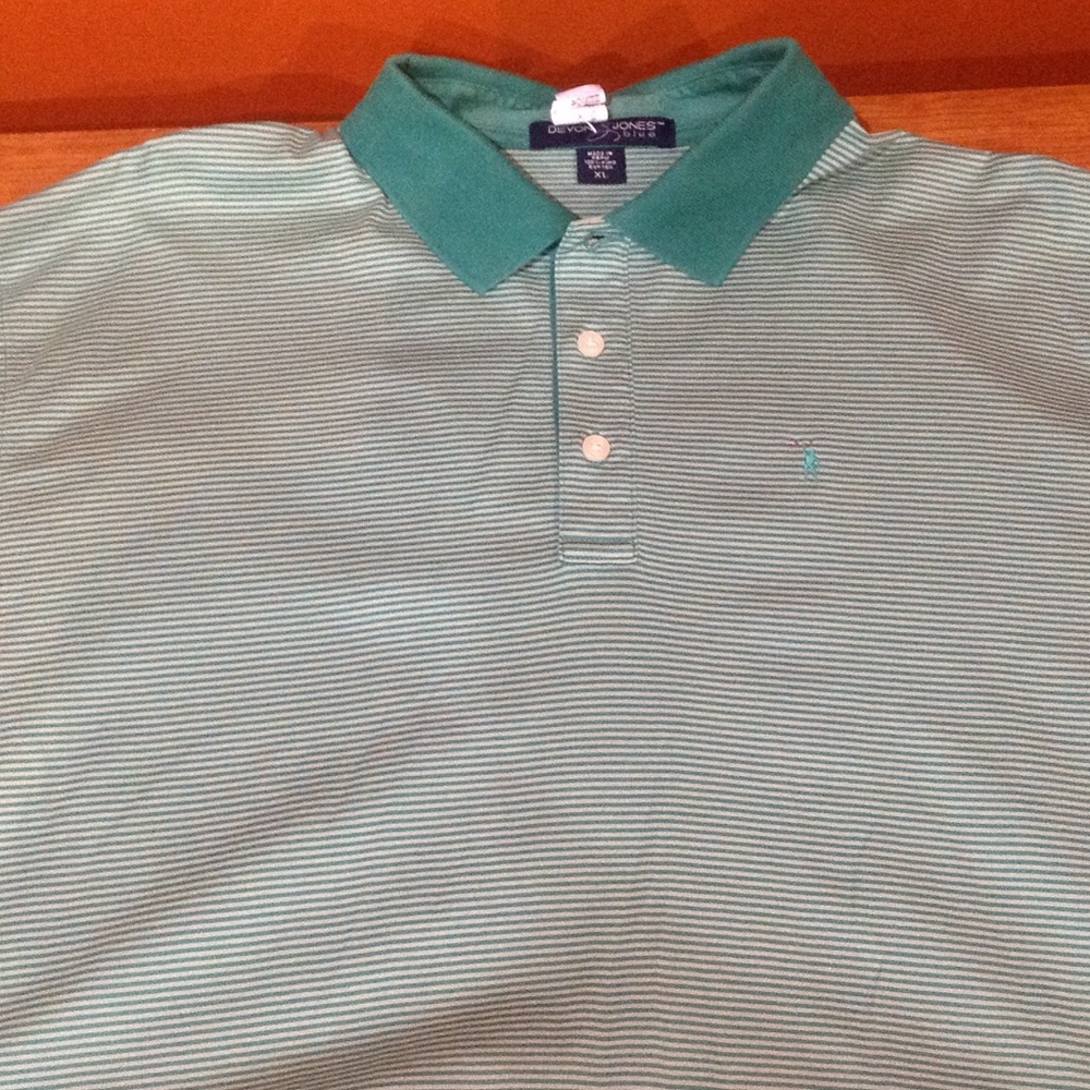 Green polo shirt