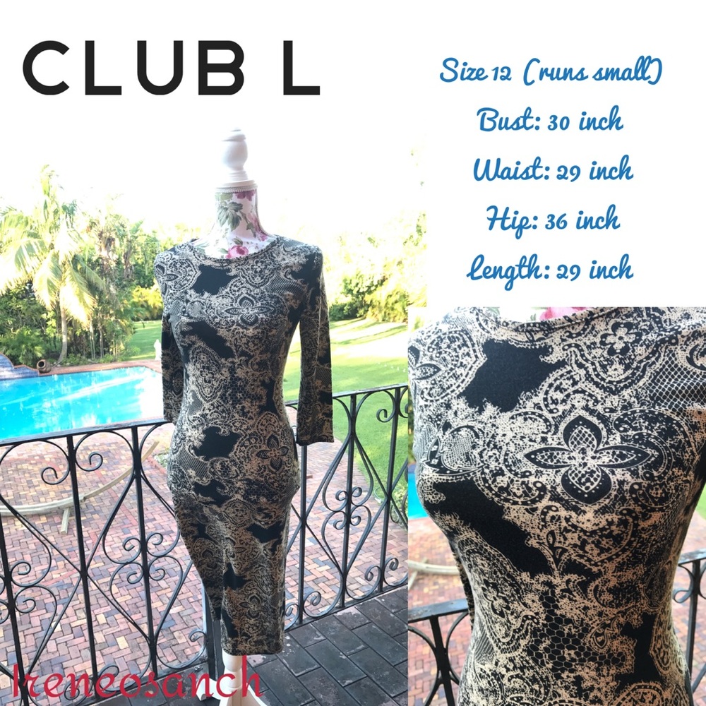 Sexu bodycon dress in black prints