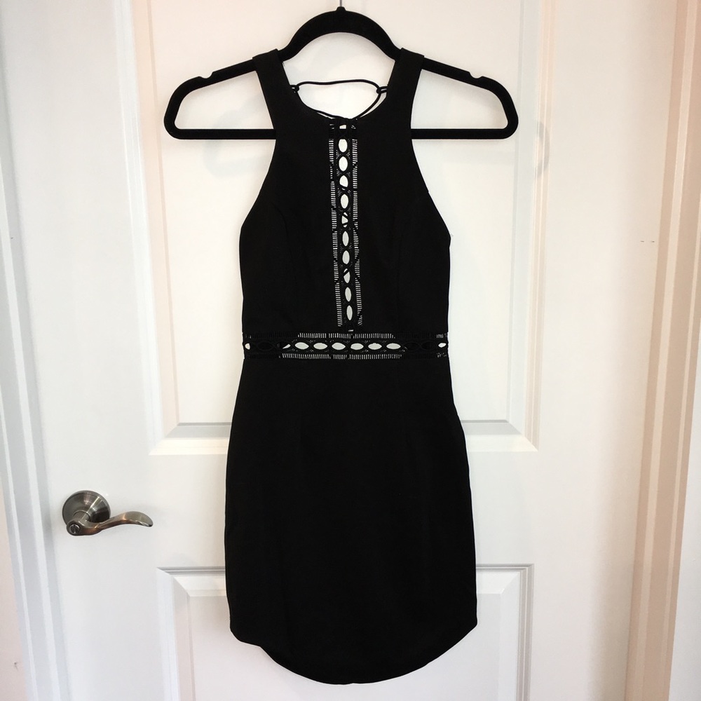 NWT LF Rumor Boutique Cutout Strappy Back Dress