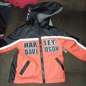 Kids harley davidson reversible jacket and long sl