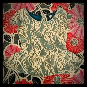 Hello Kitty Lace Peplum Top