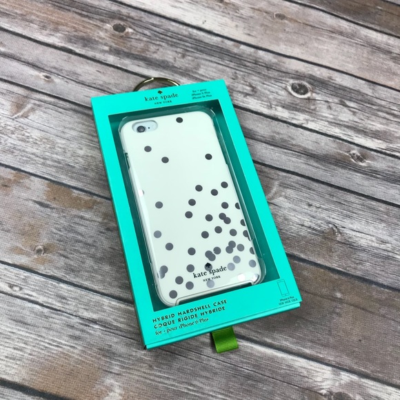kate spade Accessories - NWT Kate Spade Silver & White iPhone 6 PLUS Case