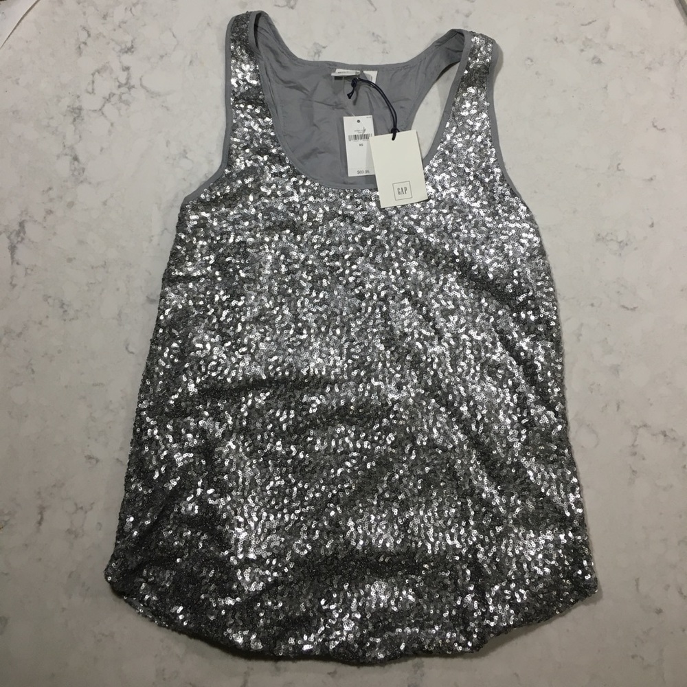Gap Sequin Racer-back Top