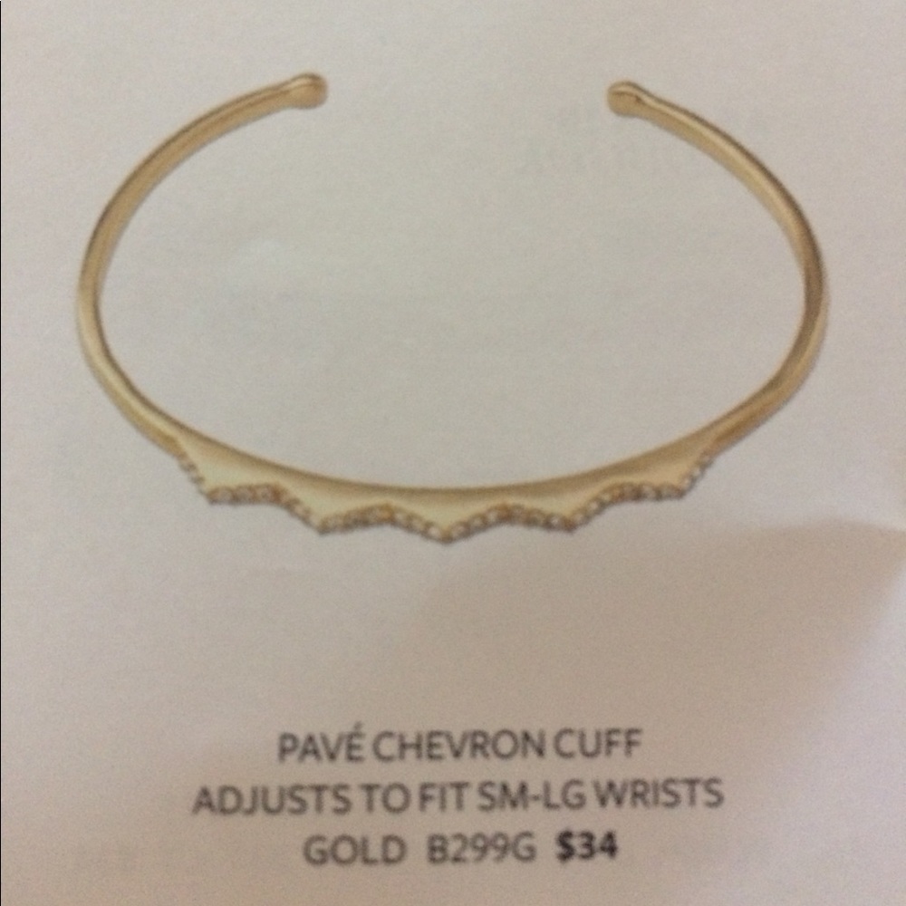 Pave Chevron Cuff