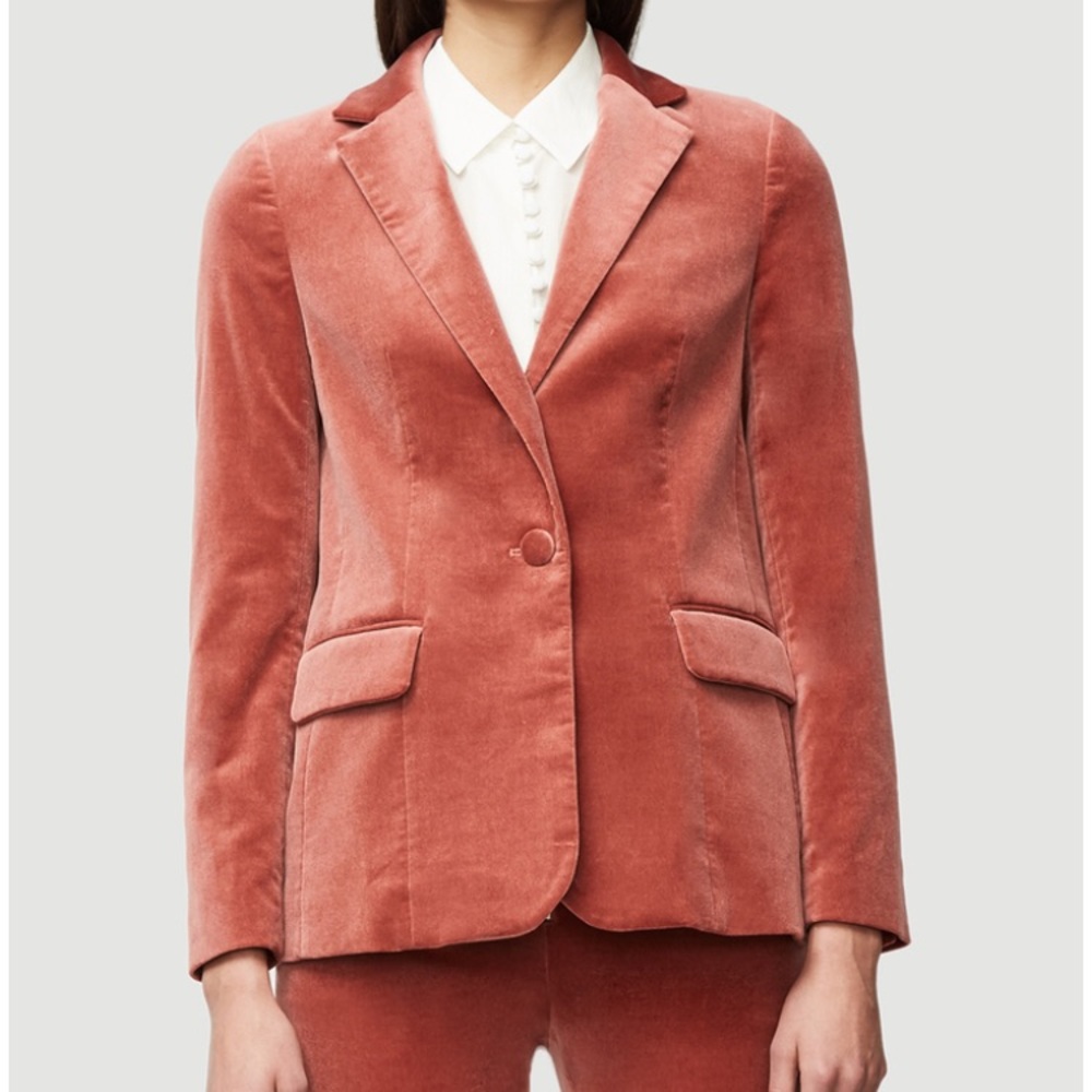 Frame Denim Spice Velvet Blazer