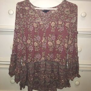 Floral Peasant Style Top from American Eagle