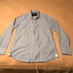 AE Blue stripe Button Down Shirt