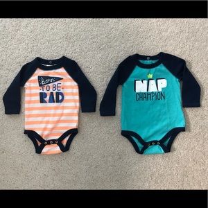 2 Onesies (0-3 Months and 3-6 Months)