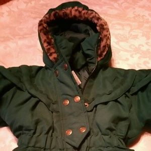 Hooded warm winter coat